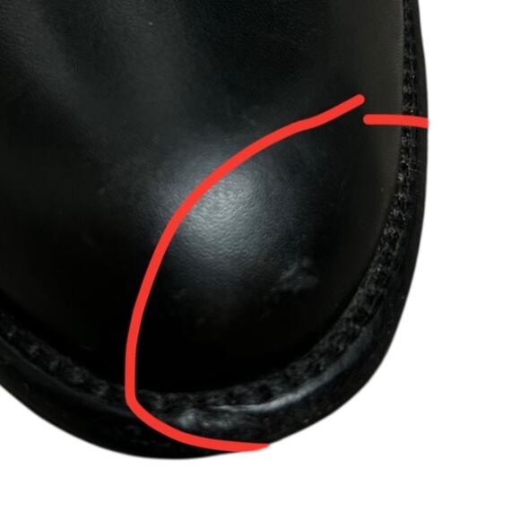 Corso Como Syracuse Boots Size 8.5 Italian Black Leather Extendable Calf - Picture 11 of 13